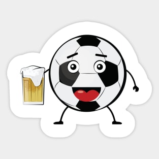 Football Sport King - Funny Ball Character Illustration Sticker